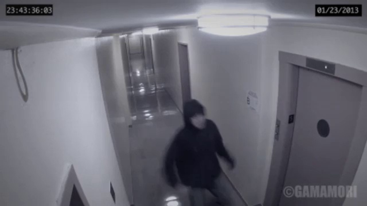 Ghost attack caught on security camera