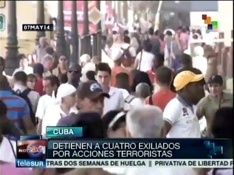 Cuba: detenidos cuatro exiliados por acciones terroristas