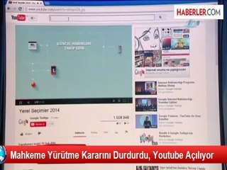 Mahkeme Yürütme Kararını Durdurdu, Youtube Açılıyor