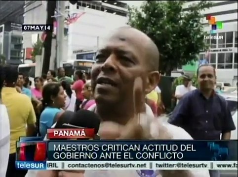 Maestros mantienen protestas en Panamá