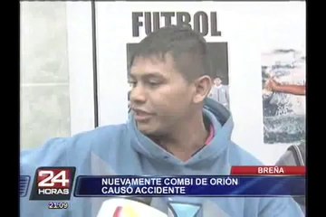 Nuevamente Orion: bus embiste a mototaxi y deja herida a una pasajera