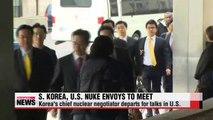 S. Korea's top nuke envoy to discuss N. Korea with U.S. counterpart in Washington