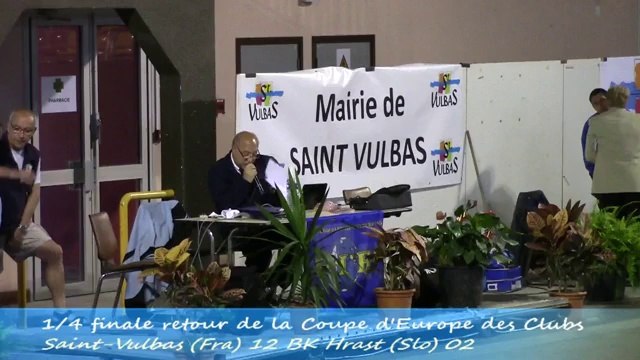 Présentation des équipes, Saint-Vulbas contre BK Hrast, quart de finale retour, Coupe d'Europe 2014