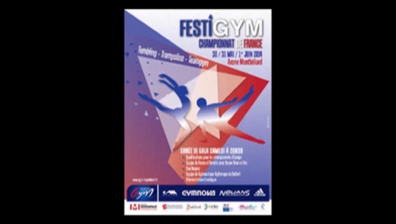 L'équipe de tumbling de Fameck au FestiGYM 2014 à Montbéliard