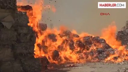 Nizip'te Kağıt Fabrikasında Yangın