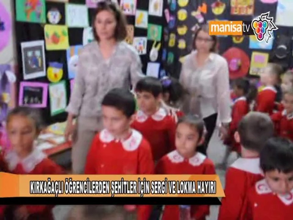 KIRKAĞAÇLI ÖĞRENCİLERDEN ŞEHİTLER İÇİN SERGİ VE LOKMA HAYIRI