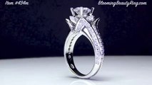 new jewelry 1.38 Carat Total Weight Small Blooming Beauty Engagement Ring Setting 4