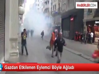 Gazdan Etkilenen Eylemci Böyle Ağladı