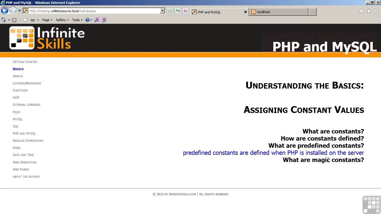 PHP MySQL Training part