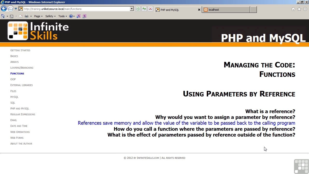 PHP MySQL Training part