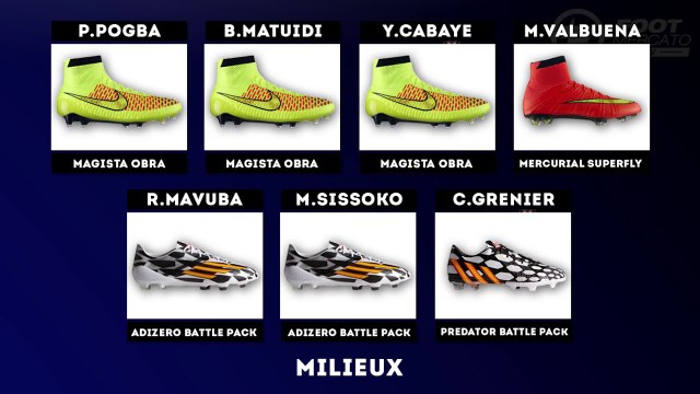 Les crampons des 23 Bleus pour la Coupe du Monde !