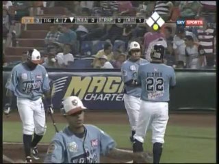 HomeRun de Sergio Contreras de Tigres de Quintana Roo 25-05-2014