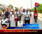 Karachi: Women cycling championship final race