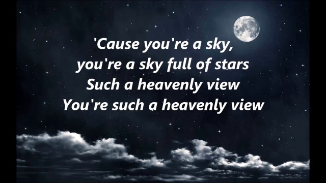 coldplay a sky full of stars lyrics