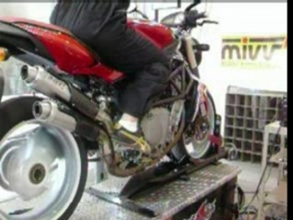 MV Brutale 910 dyno echappement libre