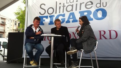 Solitaire du Figaro : PPDA évoque la mer et vanne Philippe Augier