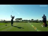 PGA Tour - Farmers Insurance Open 2011 - Shot Of The Day - Tiger Woods and Rocco Mediate