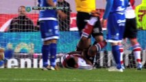 Awful tackle hits Carbonero where it hurts