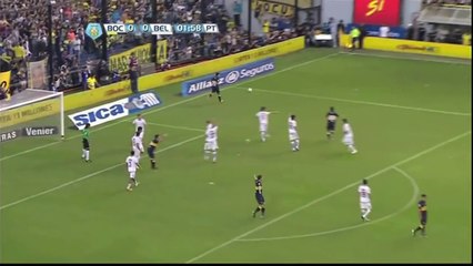 Boca Players think they have scored against Belgrano