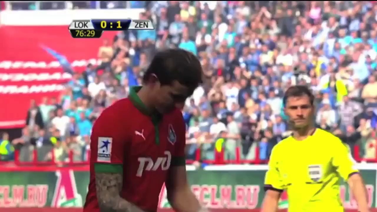 Lokomotiv Moskva v Zenit St. Petersburg 0-1 | Russian Premier League Goals & Highlights | 13-04-2013