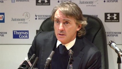 Spurs 3-1 Man City - Mancini 'We deserved to win'