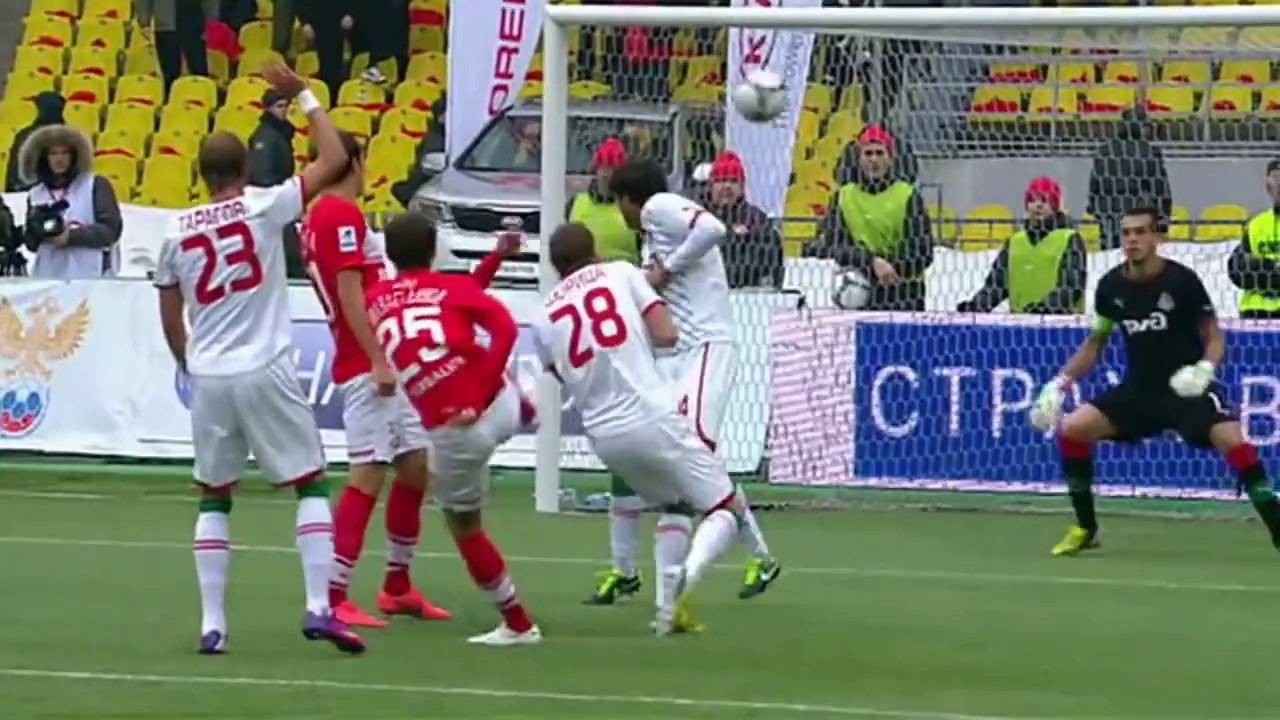 Spartak Moskva v Lokomotiv Moskva | Russian Premier League Goals & Highlights | 16-03-2013