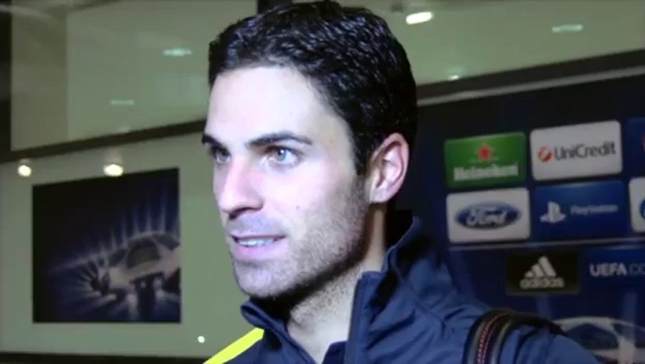 Arsenal 2-0 Montpellier | Mikel Arteta Interview | Champions League | 21-11-2012