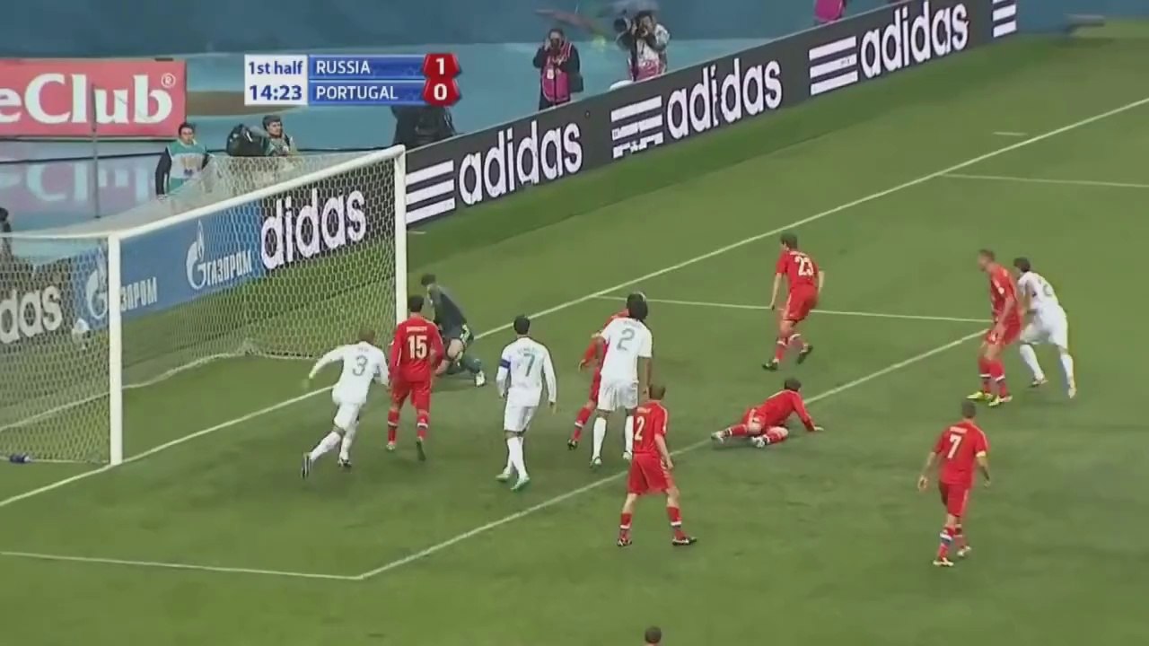 Russia vs Portugal | Cristiano Ronaldo shot | Goals & Highlights - 14-10-2012