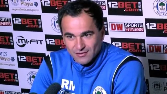 Man Utd v Wigan - Martinez on Kagawa, van Persie, Rooney - English Premier League 2011-12