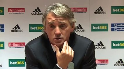 Stoke 1-1 Man City - 'basketball goal' - Mancini | English Premier League 2012-13