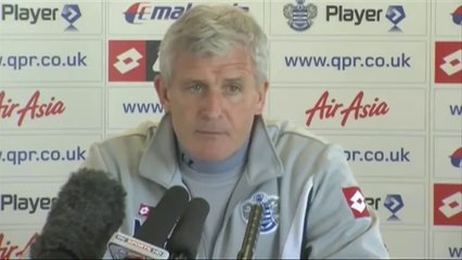 QPR v Arsenal - Hughes on a difficult game | English Premier League 2012
