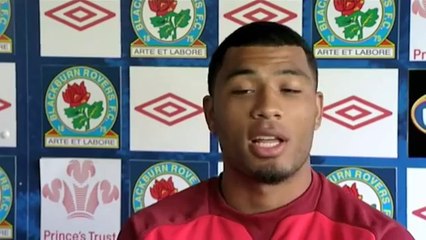 Colin Kazim Richards unveiling at Blackburn
