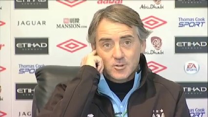 Everton v Man City - Mancini on Carlo Tevez's situation and more | EPL 2012