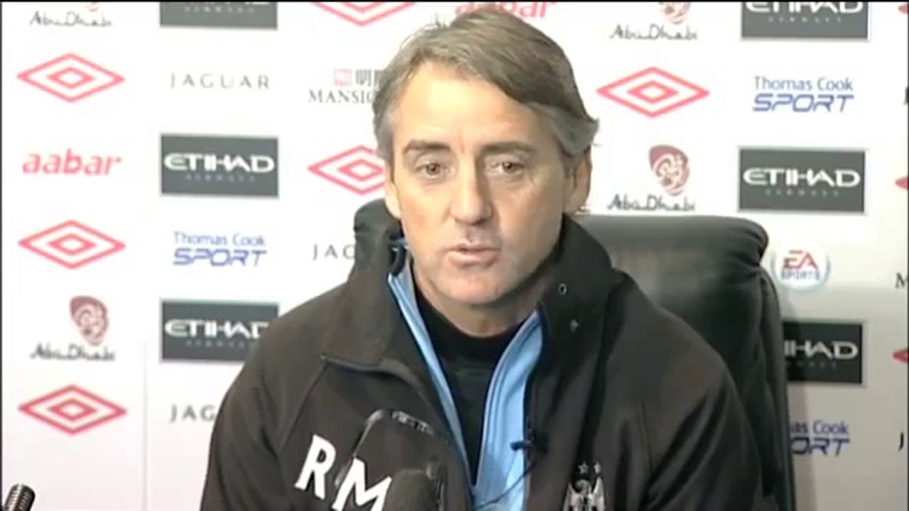 Manchester City vs Stoke - Mancini on Tevez and AC Milan | Premier League