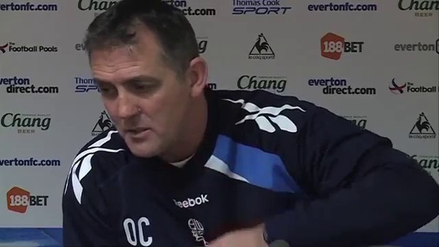 Everton 1-2 Bolton - Owen Coyle on freaky goal and win - Moyes | English Premier League