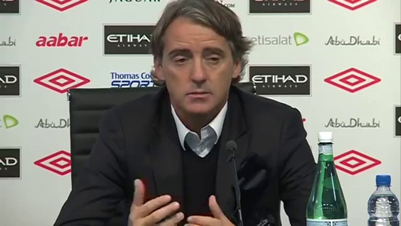 Man City 4-1 Aston Villa - Mancini on depth of squad | Premier League 2011-12