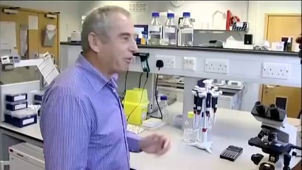 Ashley Young visits a cancer research facility