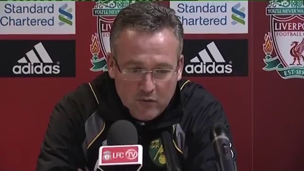 Liverpool 1-1 Norwich - Lambert proud of point against reds | EPL 2011-12