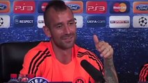 Chelsea v Bayer Leverkusen - Meireles funny moment with haircut | Champions League 2011-12