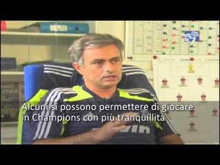 VIDEO Mourinho:| 'Per noi Champions durissima'