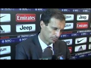 VIDEO Allegri: 'Cassano ha chiesto di essere ceduto'