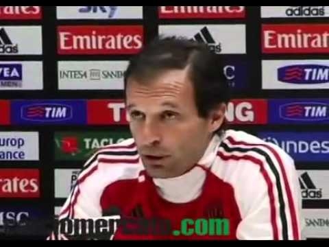 Video Allegri: 'Mai chiesto la cessione di Pato. Se l'Inter perde è fuori' VIDEO