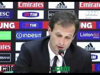 Milan, Allegri: 'Rinnovo del contratto? A giugno...' VIDEO