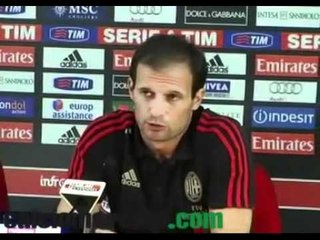 VIDEO Milan, Allegri: 'Ho poca scelta. Thiago Silva a centrocampo? Forse'