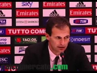 Allegri: 'Speriamo non sia nulla di grave per Pato' VIDEO