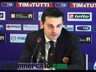 Montella VIDEO:| 'Roma, godiamoci Totti'