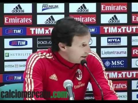 Video Allegri 'Milan da scudetto; non giudico Leo; derby? Vale più per loro' VIDEO