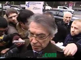 VIDEO Moratti 'Speriamo di recuperare punti sul Milan'