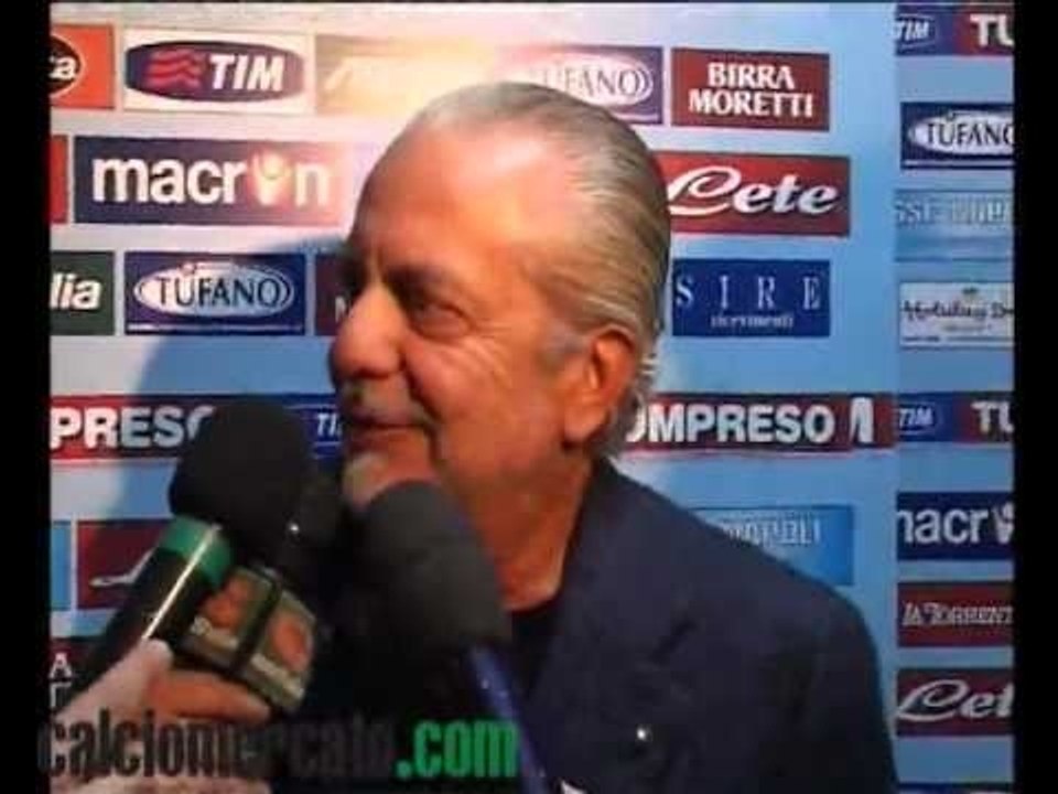 Napoli, De Laurentiis: 'Cannavaro ha rinnovato'. VIDEO