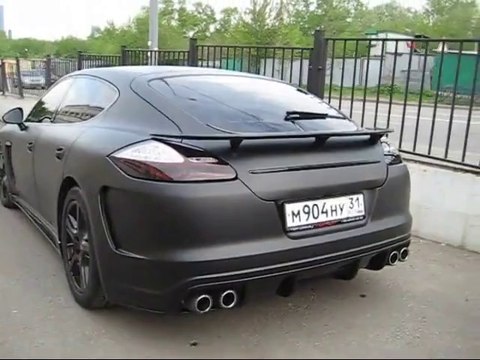 Hexis Mat Siyah ile Kaplanmış Porsche